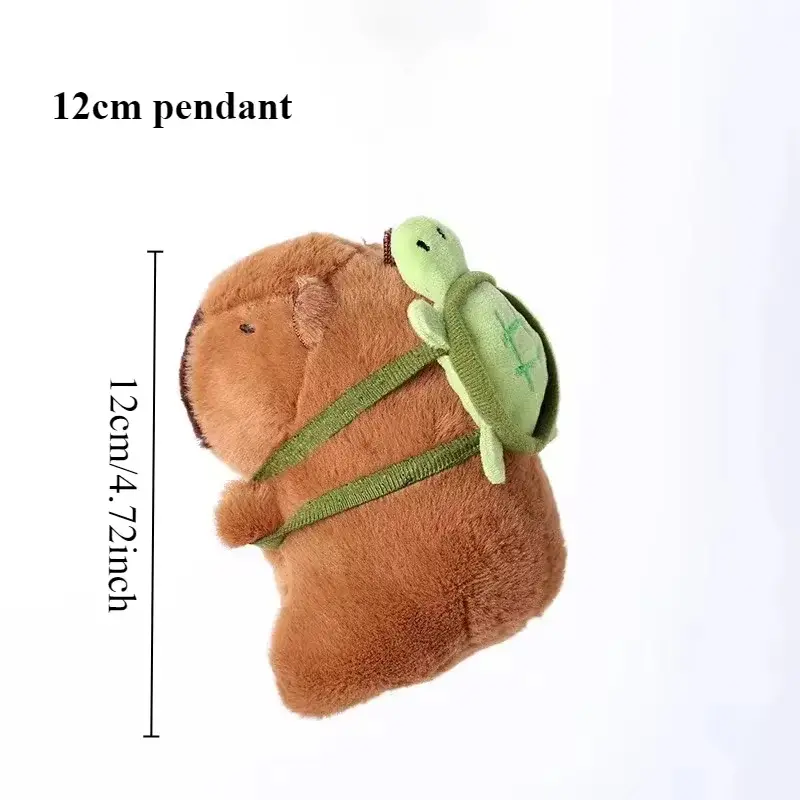 Capibara Backpack Capybara Plush Doll Kawaii Fashion Plushie Children's Schoolbag Fur Shoulder Bag Women Mini Knapsack Bags Gift