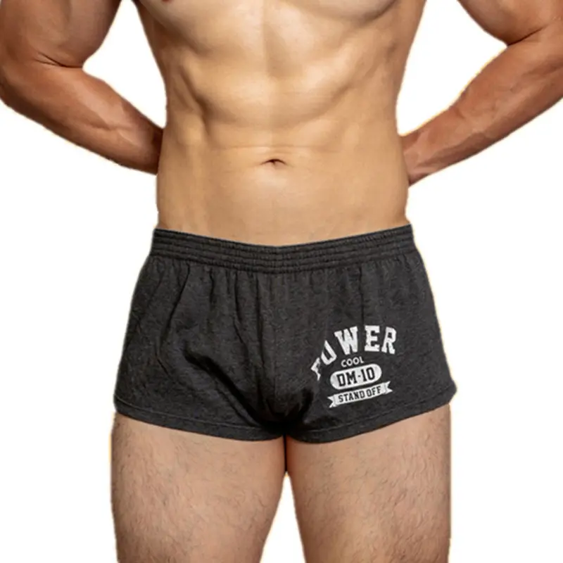 Cotton Fitness Gym Shorts For Men Running Short Home Sport Yoga Workout Training Summer Breathable Loose Underwear Man Boxer D.M