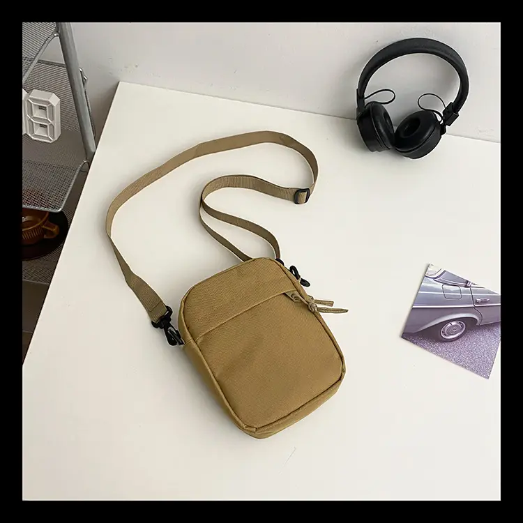 Outdoor Casual Canvas Crossbody Bag Unisex Mini Phone Sling Bag for Men And Women