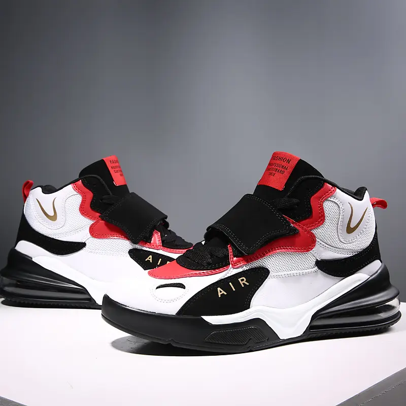Men's Brand Palm Air Cushion Basketball Boots Basket Casual Mid-Top Trendy Designer Outdoor Sports Sneakers Large Size Men Shoes