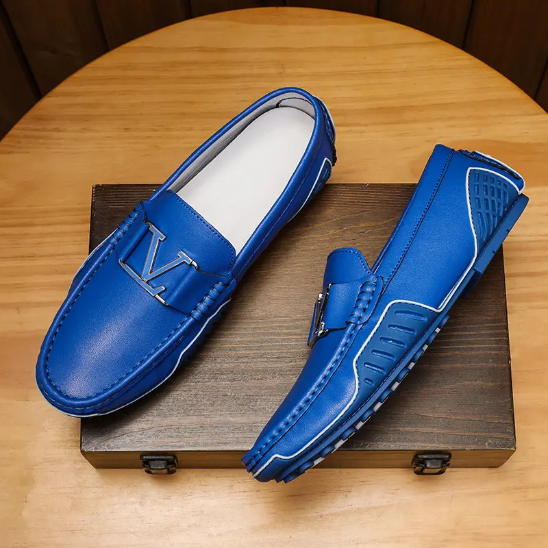 Large Size 38~48 Mens Loafers Soft Luxury Moccasins High Quality Spring Autumn Genuine Leather Shoes for Men Flats Driving Shoes