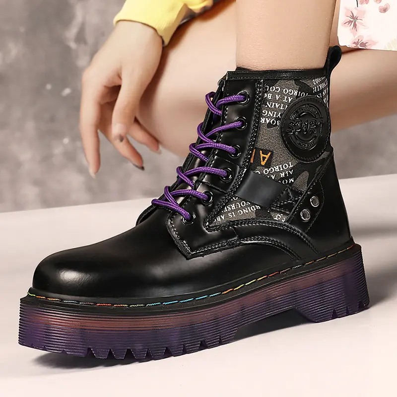 Genuine Leather 35~42 Winter Women's Increased 2023 New Warm Ankle Boots Fur For Women Boots High Top Female Heels Shoes Boot