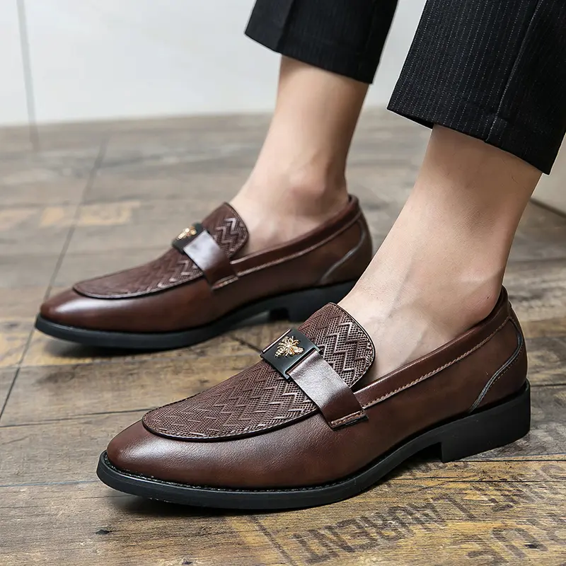 Fashion Size 6~13 Mens Dress Casual Leather Designer Wedding Mules Luxury Business Italian Slippers Loafers Oxford Shoes for Men