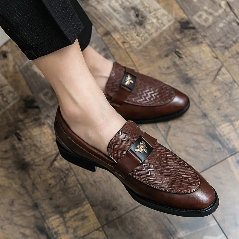 Fashion Size 6~13 Mens Dress Casual Leather Designer Wedding Mules Luxury Business Italian Slippers Loafers Oxford Shoes for Men