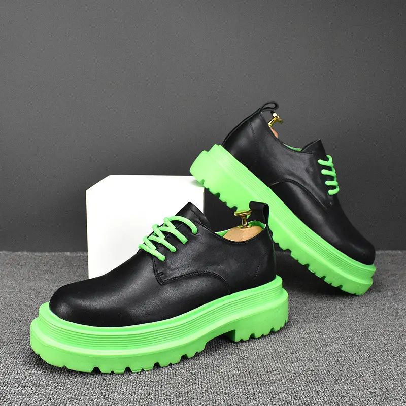 mens luxury fashion platform shoes brand designer black white shoe punk rock dresses original leather sneakers youth footwear