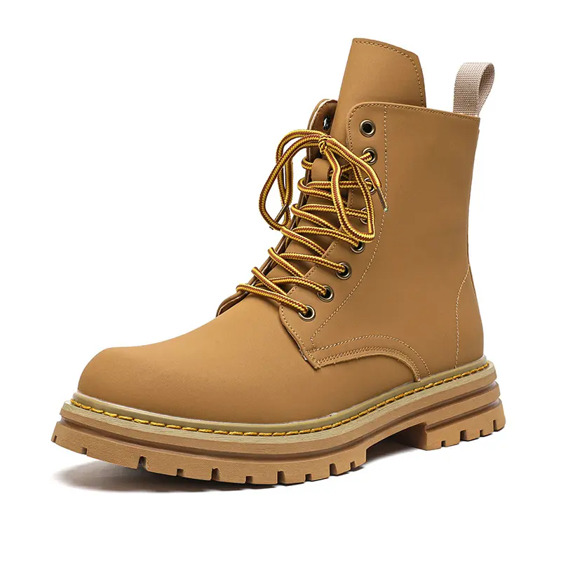 big size men fashion platform boots genuine leather shoes stage nightclub dress cowboy autumn winter boot high motorcycle botas