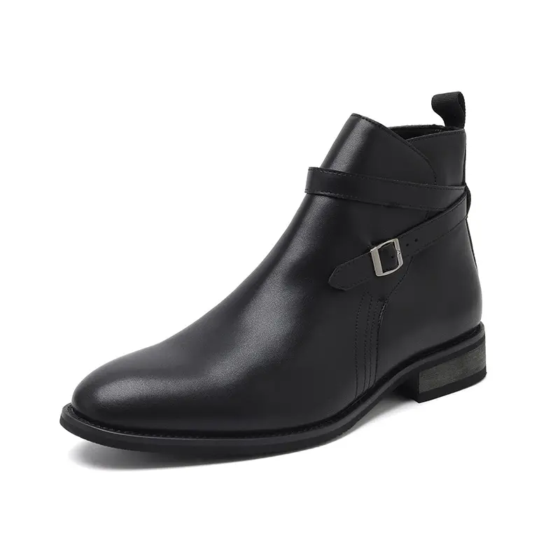 England style mens casual party prom dress chelsea boots designer natural leather shoes cowboy ankle boot cool short botas mans