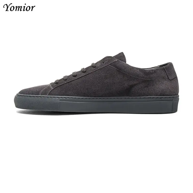 High Quality Men Luxury Brand Casual Shoes Fashion Autumn Comfortable Shoes Cow Suede Formal Flats White Loafers Sneakers