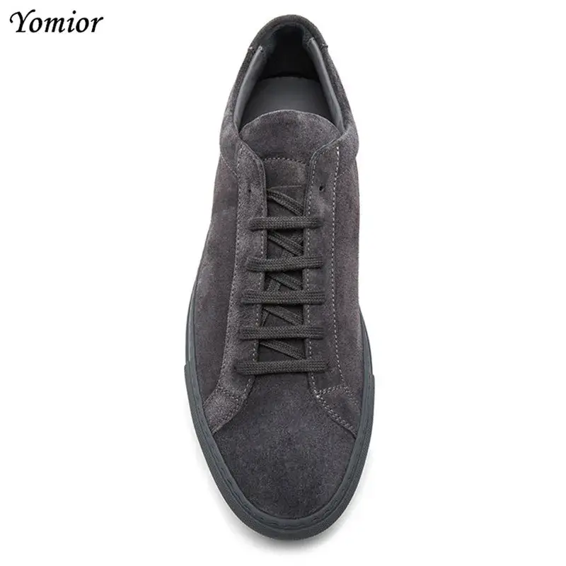 High Quality Men Luxury Brand Casual Shoes Fashion Autumn Comfortable Shoes Cow Suede Formal Flats White Loafers Sneakers