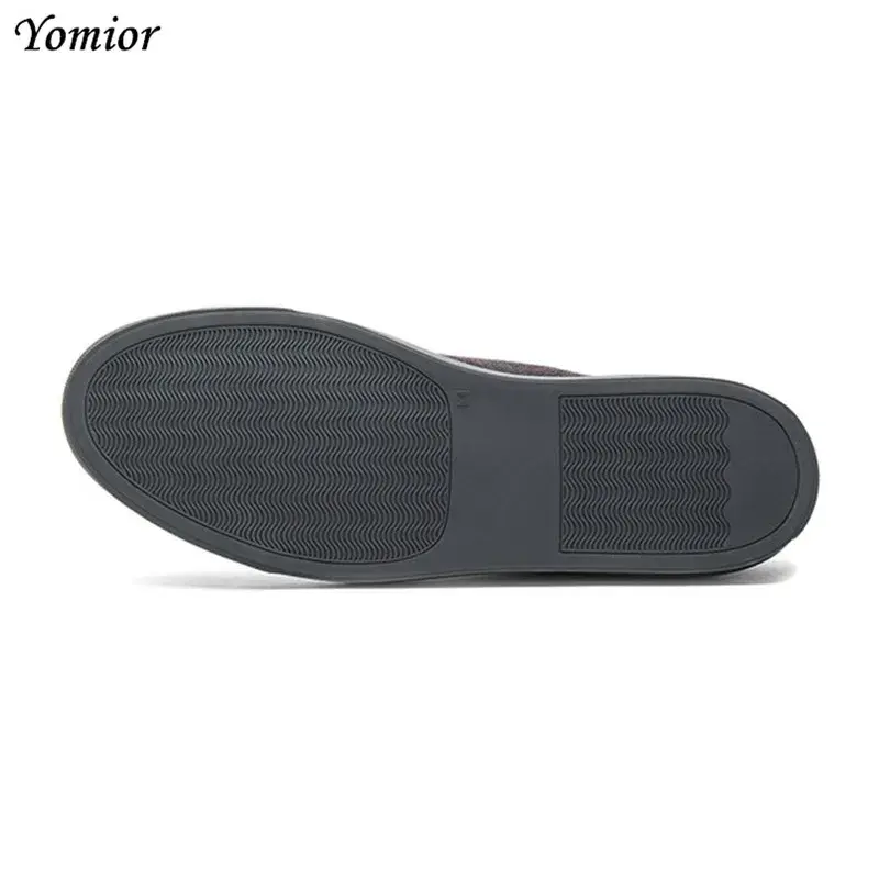 High Quality Men Luxury Brand Casual Shoes Fashion Autumn Comfortable Shoes Cow Suede Formal Flats White Loafers Sneakers