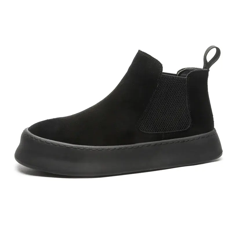 New Chelsea Boots Men's Autumn Winter British Style Vintage Ankle Boots Cow Suede Leather Shoes Handmade Quality Chelsea Boots