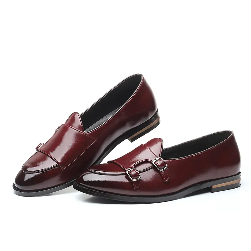 Yomior Classic Business Flat Shoes Men Designer Formal Dress Leather Shoes Men's Loafers Christmas Party Wedding Shoes Big Size