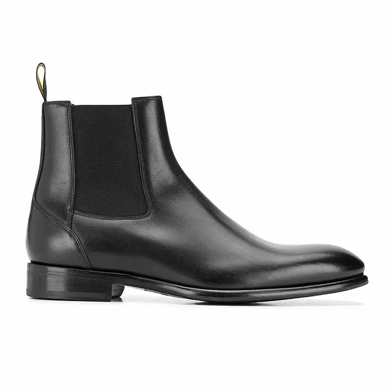 New Luxury Cow Suede Leather Pointed Toe Men Shoes British Man Ankle Boots Vintage Dress Wedding Chelsea Boots Fashion Autumn