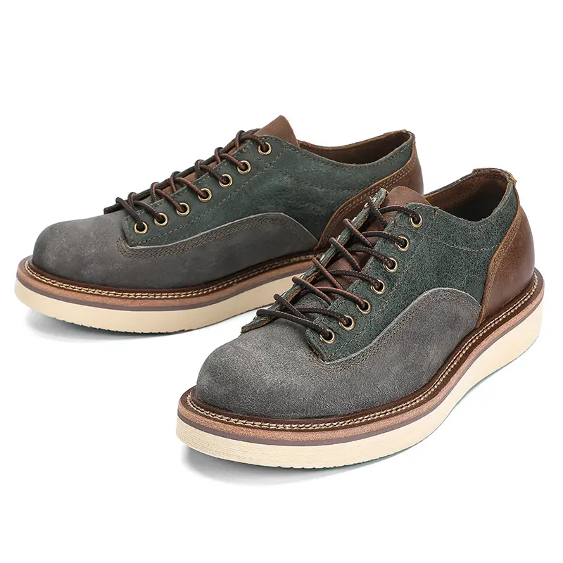 Luxury Fashion Men Casual Shoes Real Cow Leather Breathable Mixed Colors Spring Autumn Ankle Tooling Boots Autumn Spring Loafers