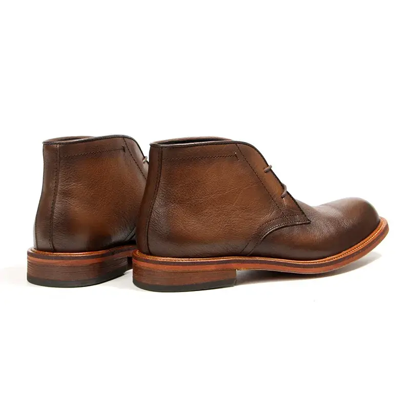 Top Quality Desert Boots Vintage British Autumn Winter Men Cow Leather Shoes Outdoor Work Ankle Boots Business Motorcycle Boots