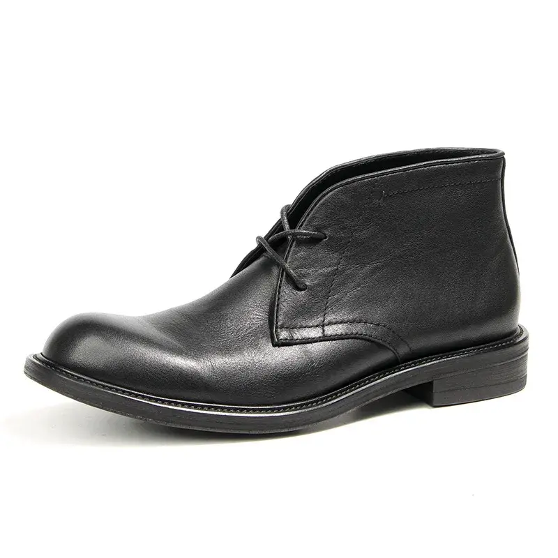 Top Quality Desert Boots Vintage British Autumn Winter Men Cow Leather Shoes Outdoor Work Ankle Boots Business Motorcycle Boots