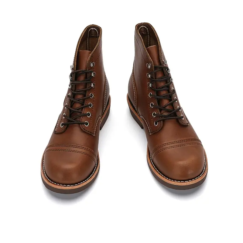 Handmade Goodyear 8111 Top Vintage British Men Ankle Boots Autumn Winter Cow Leather Shoes Luxury Tooling Desert Motorcycle Boot