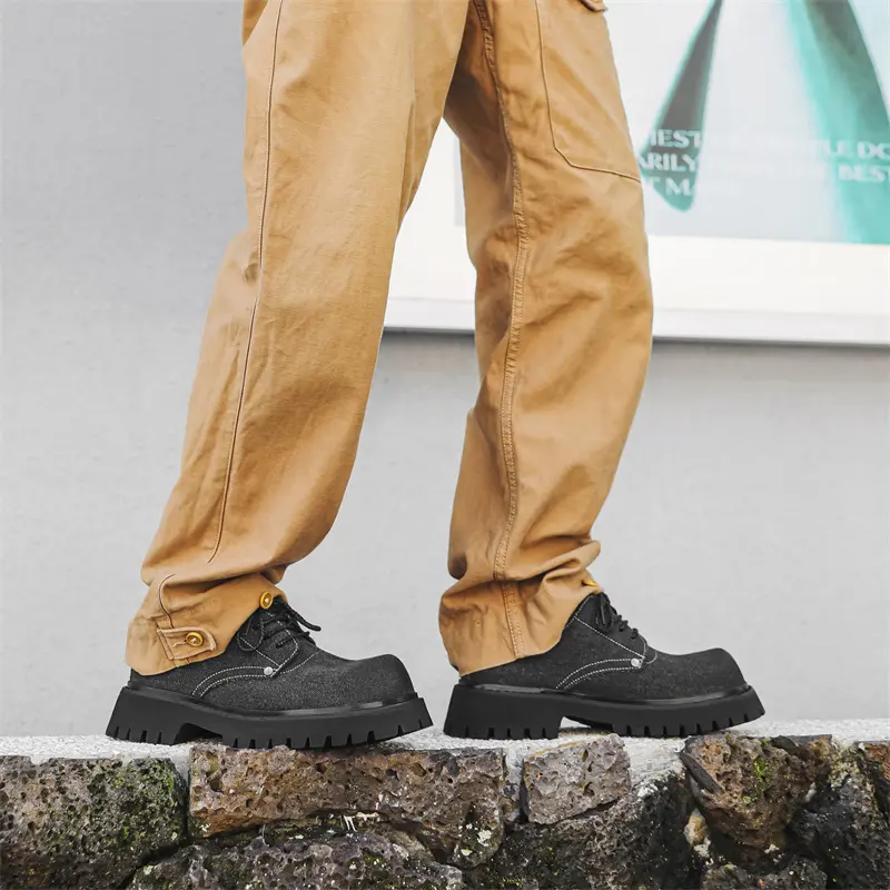 New Spring Autumn Casual Dress Designer Shoes Breathable Height Increasing Business Sneakers for Men Wedding Loafers