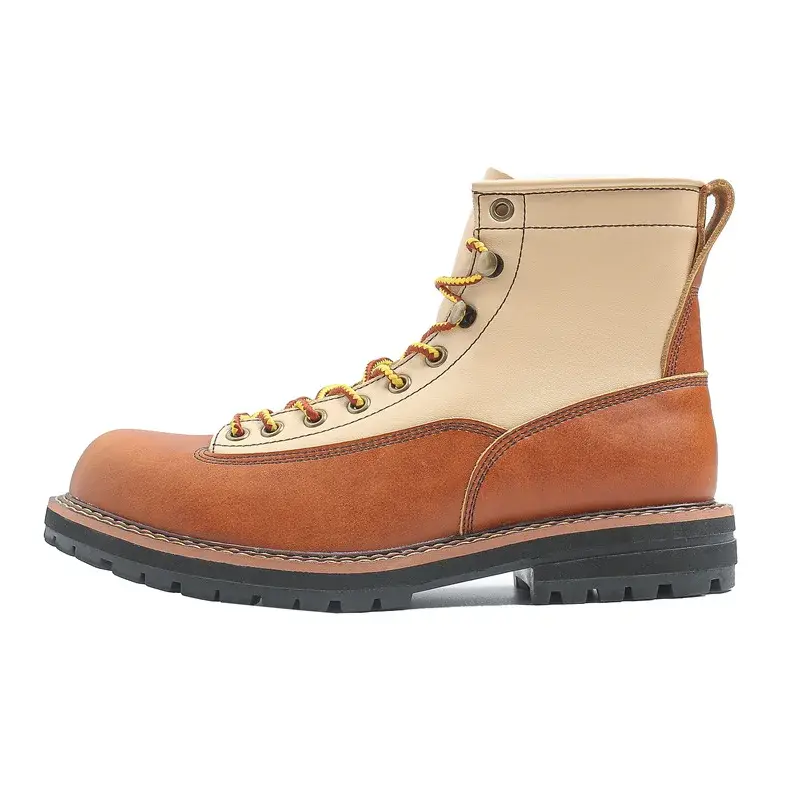 Handmade Autumn Winter Vintage Men Casual Shoes Real Cow Leather Tooling Ankle Boots British Outdoor Work Desert Motorcycle Boot