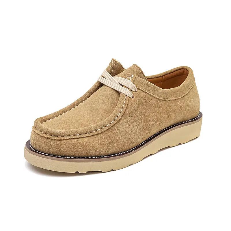 Vintage British High Quality Luxury Men Casual Shoes Cow Suede Leather Dress Loafers Business Loafers Sneakers Designer Shoes