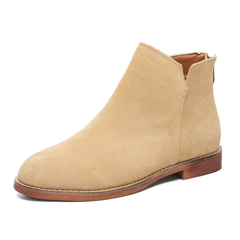 Handmade 2025 New Luxury Autumn Winter Men Ankle Boots Cow Suede Leather Shoes Tooling Business Boots Chelsea Boots Mens Shoes