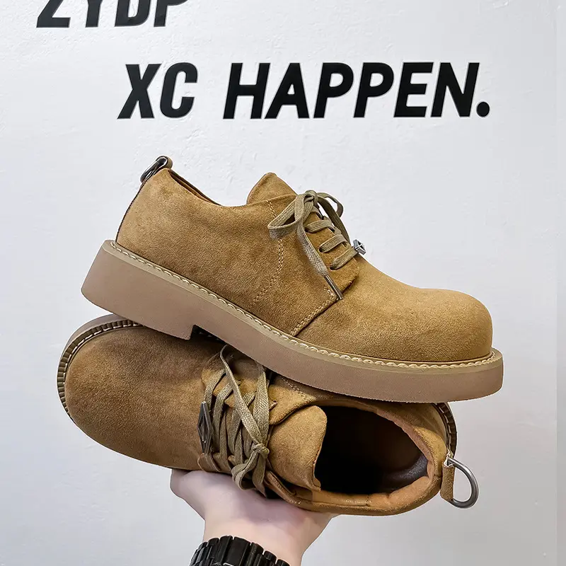 Breathable Height Increasing Designer Shoes Men Spring Autumn Dress Loafers Luxury Desert Shoes Business Sneakers Men Oxfords