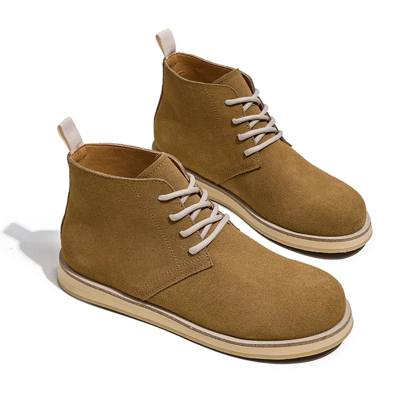 Handmade Men Luxury Fashion Men Boots Cow Suede Leather Shoes Autumn Winter Dress Tooling Ankle Boots Outdoor Chelsea Boots