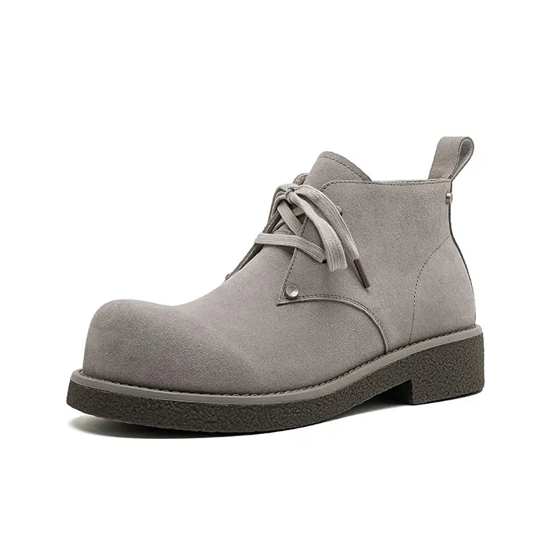 New Vintage British Spring Autumn Men Ankel Boots Cow Suede Leather Shoes Outdoor Tooling Desert Boots Casual Chelsea Shoes