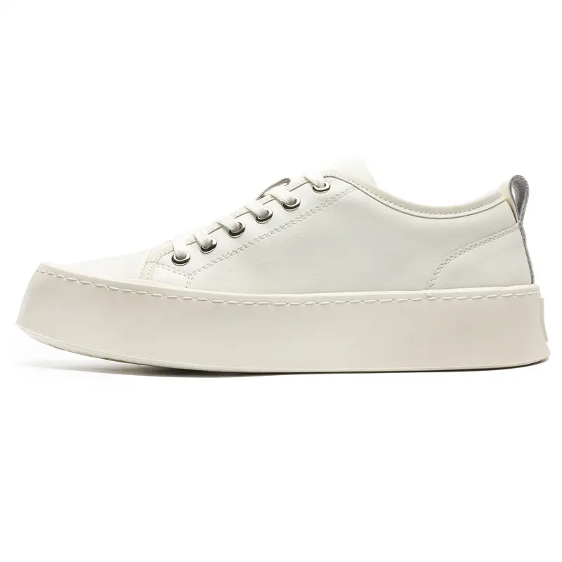 Men 2024 Summer Autumn Breathable Height Increasing Casual Leather Shoes British Luxury White Loafers Designer Shoes Sneakers