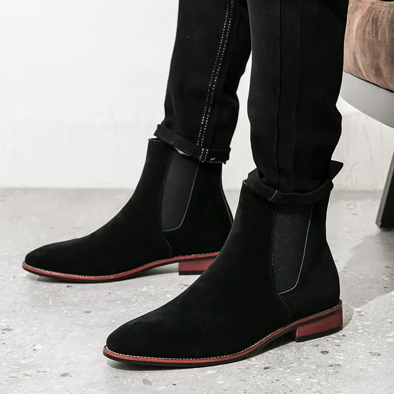 New Vintage British Casual Vintage British Men Ankle Boots Tooling Outdoor Business Chelsea Boots Spring Autumn High Quality