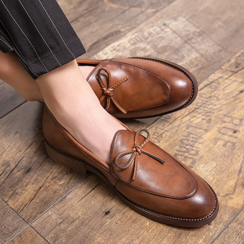 Yomior Luxury Brand New Designer Shoes Men High Quality Casual Shoes Vintage Tassel Formal Dress Shoes Wedding Loafers Flats