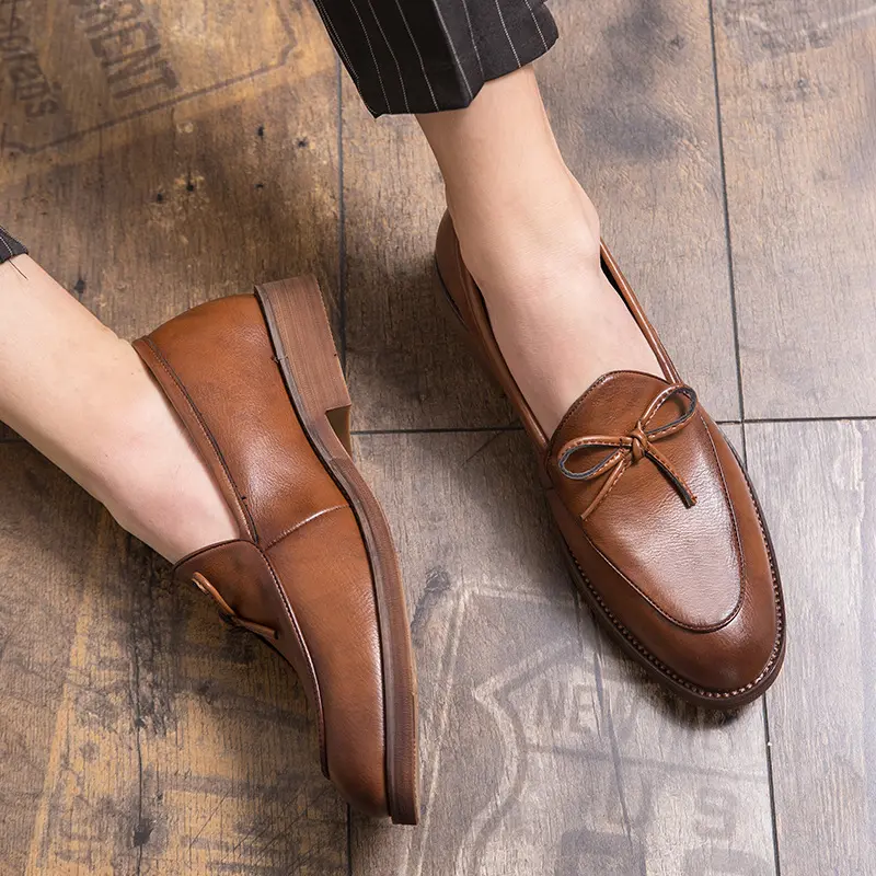 Yomior Luxury Brand New Designer Shoes Men High Quality Casual Shoes Vintage Tassel Formal Dress Shoes Wedding Loafers Flats