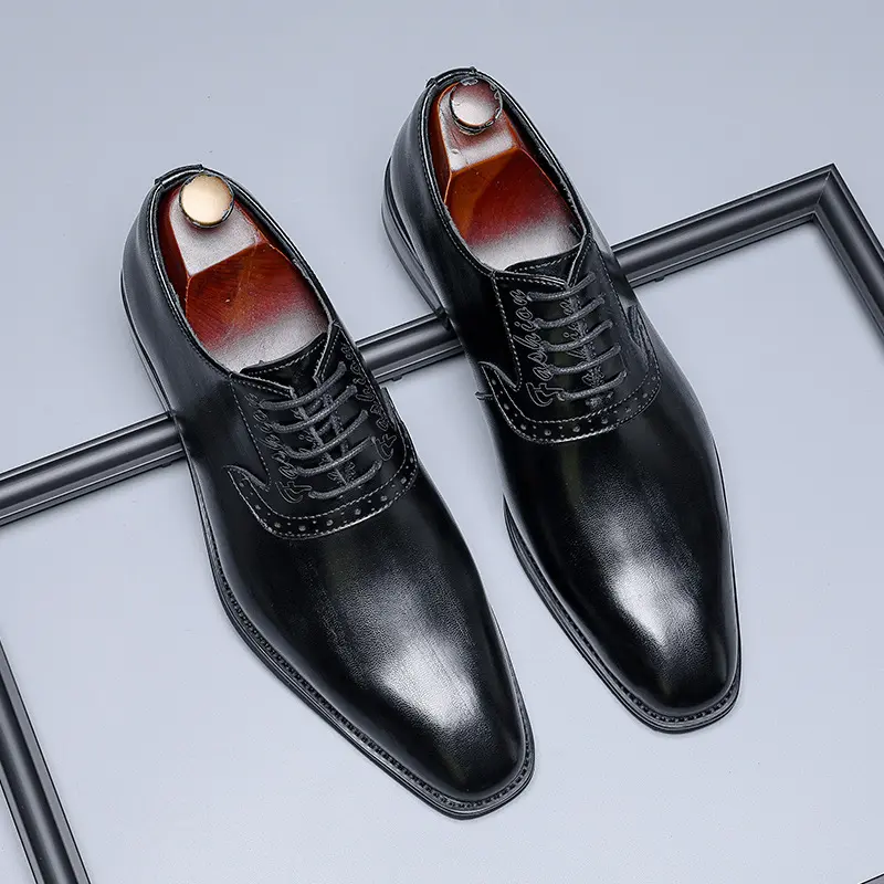 New British Business Men Leather Shoes Spring Autumn Formal Dress Casual Shoes Designer Shoes Men Wedding Loafers Oxfords