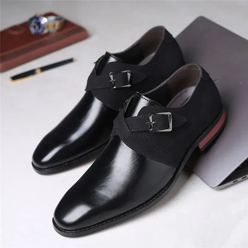New Designer Vintage Italian Men Leather Shoes Slip-On Casual Business High Quality Formal Dress Loafers Office Wedding Oxfords