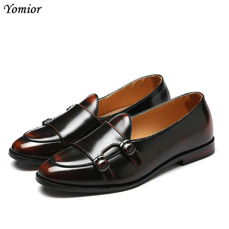 Men Casual Leather Shoes Fashion British Flats Comfortable Male Business Dress Shoes Formal Wedding Party Oxfords Designer Shoes