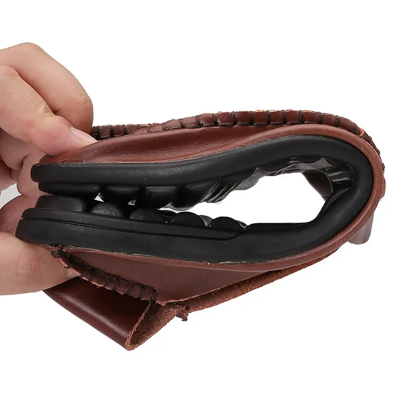 Yomior 2020 New Spring Summer Men Shoes Casual Flats Breathable Loafers Business Soft Leather Driving Shoes Moccasins Men