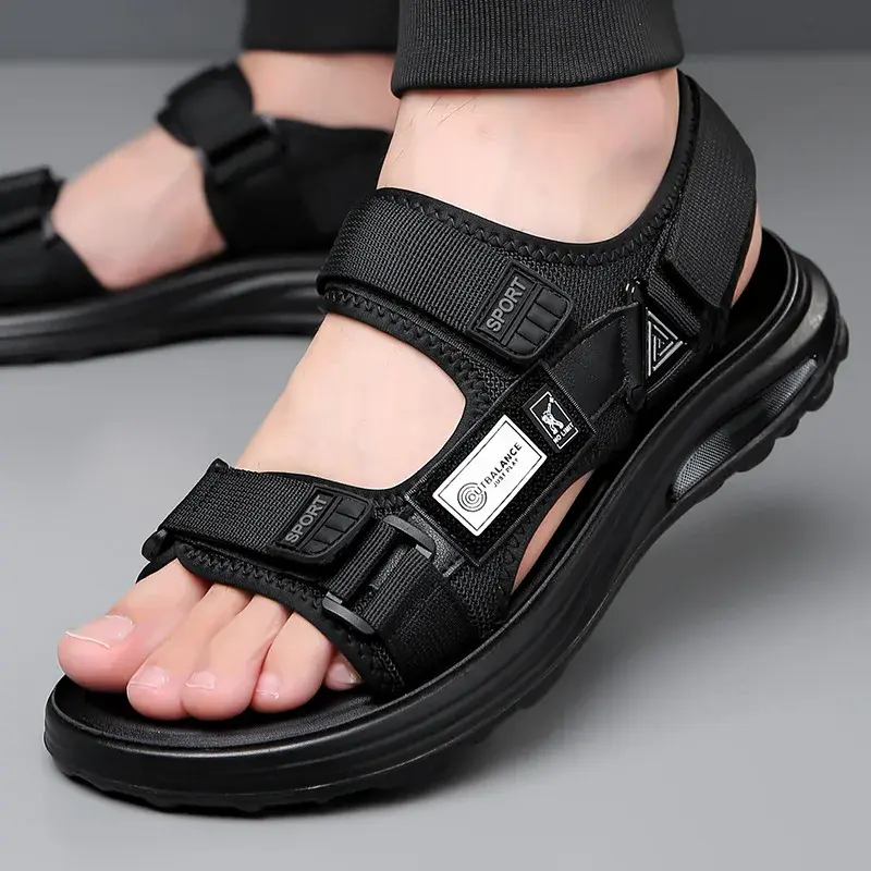 2025 Men's New Summer Casual Shoes, Fashionable Sports Trendy Wear-Resistant Sandals, Cool Beach Shoes