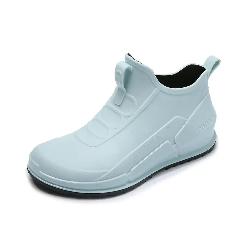 Woman Rain Shoes Waterproof Rubber Boots Ladies Casual Slip-on Flats Rainboots Female Insulated Garden Galoshes Botas De Chuva