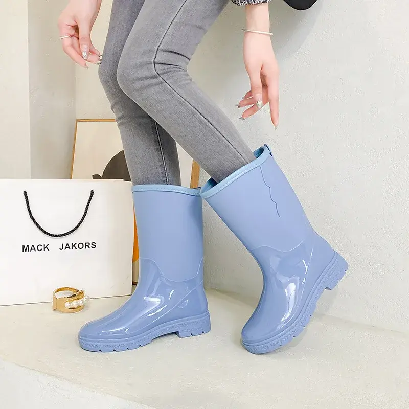 Water Boots for Woman Rain Shoes Fashion Galoshes Women Waterproof Rubber Boots Fishing Working Shoe Footwear Botas Para Lluvia