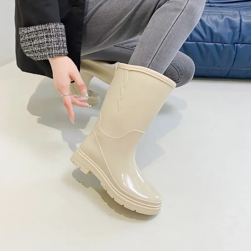 Water Boots for Woman Rain Shoes Fashion Galoshes Women Waterproof Rubber Boots Fishing Working Shoe Footwear Botas Para Lluvia