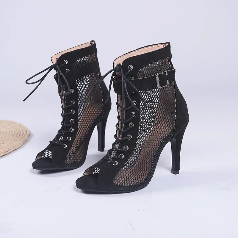 Sexy Black Thin Women's Sexy for Stilettos High Heels High-Heeled Women's Women Boots Latin Dance Heels Slippers 2023