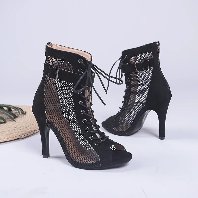 Sexy Black Thin Women's Sexy for Stilettos High Heels High-Heeled Women's Women Boots Latin Dance Heels Slippers 2023