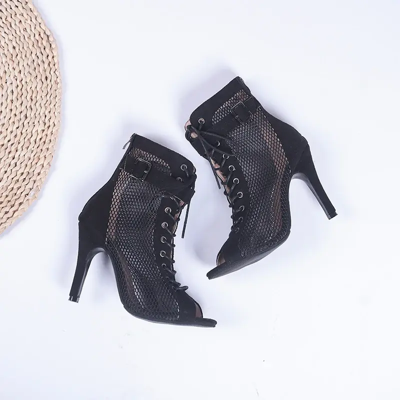 Sexy Black Thin Women's Sexy for Stilettos High Heels High-Heeled Women's Women Boots Latin Dance Heels Slippers 2023