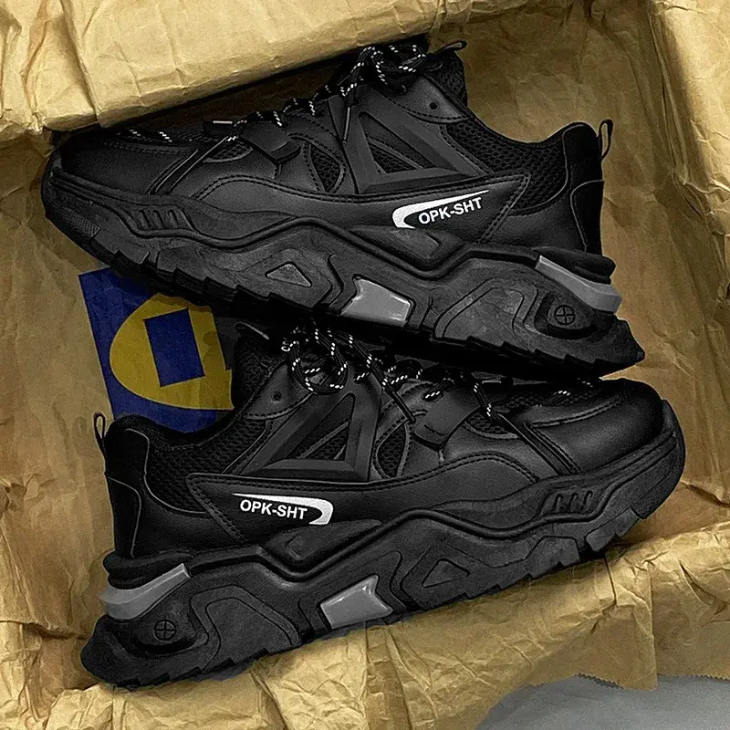 Men's Breathable Thick Soled Casual Mesh Sneakers Outdoor Running Shoes Summer New Tennis Men Soft Soles Comfort Male Sneakers