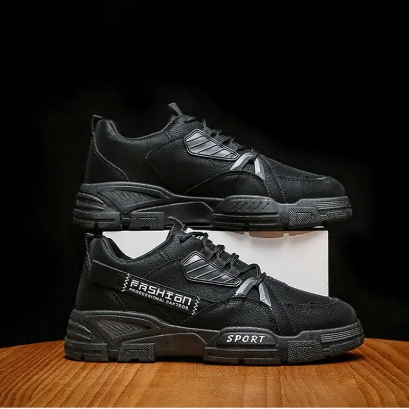 Men's Sneakers  Waterproof Work Boots Workwear Shoes Thick Soled Plush Cold Resistant Lace Up Anti Slip Cotton Shoes 2024