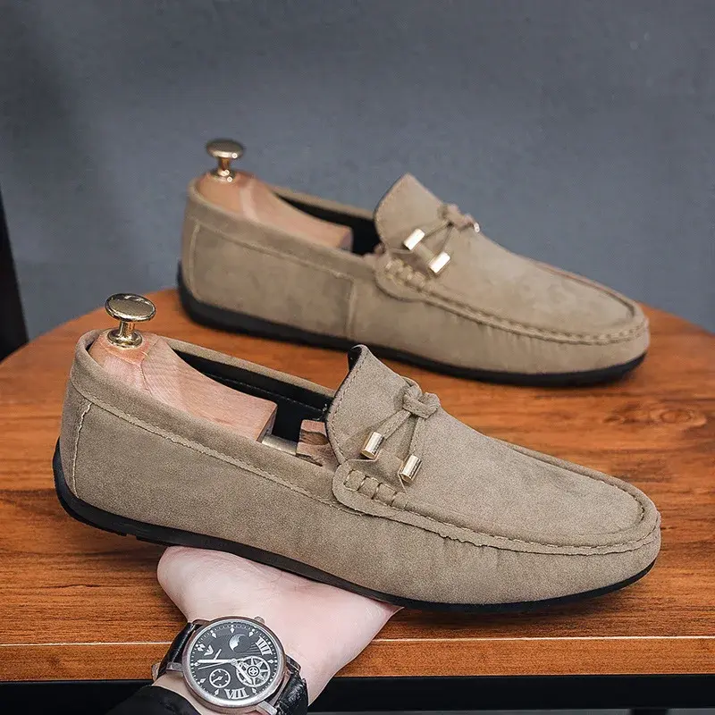 Men Loafers Breathable Shoes Men Sneakers Casual shoes Men's flats non-slip Driving Shoes Soft Moccasins Boat Shoes 2024
