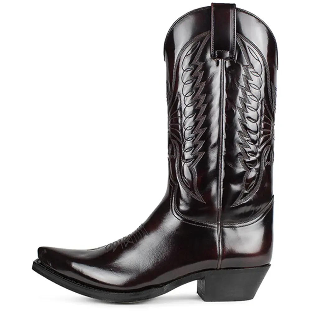 Men Western Cowboy Boots Winter Leather Shoes Embroidered High Boots Couple Shoes Lightweight Comfortable Plus Size 35-482024