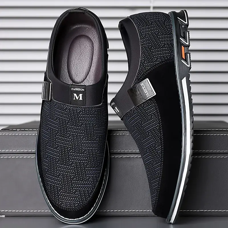 Men's Smart Casual Slip On Loafers With Assorted Colors, Dress Up Walking Shoes