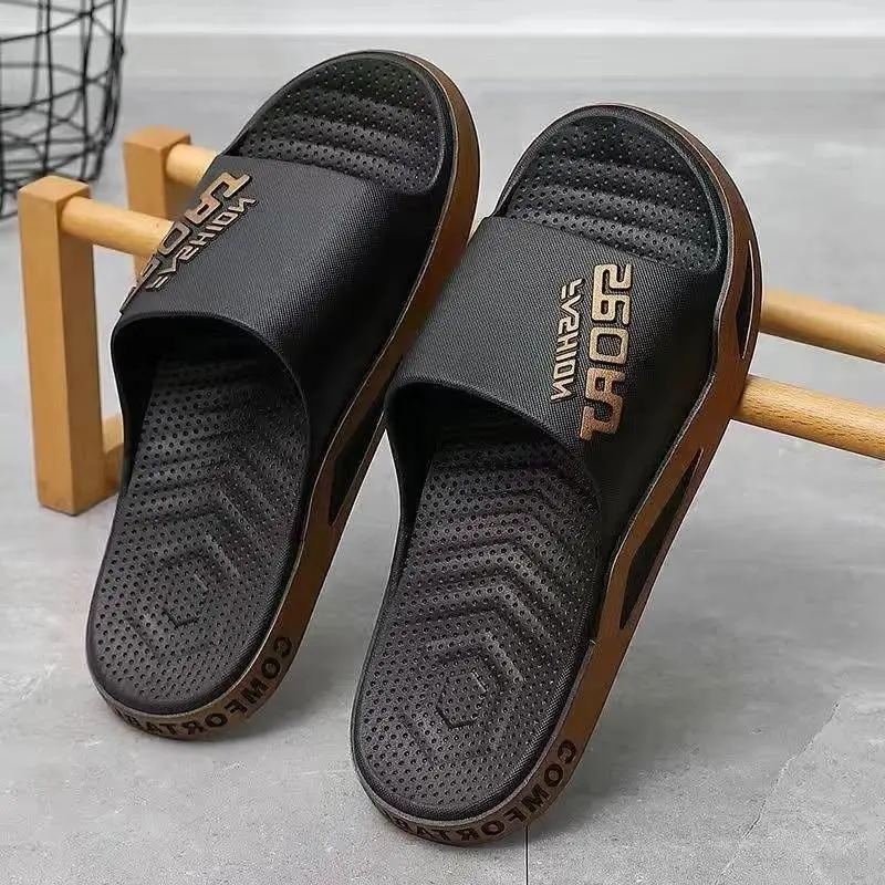 Slippers For Men Worn Externally Summer Trendy Flip Flops Bathroom Non-skid Indoor And Home Sandals For Men Women Couple Shoes