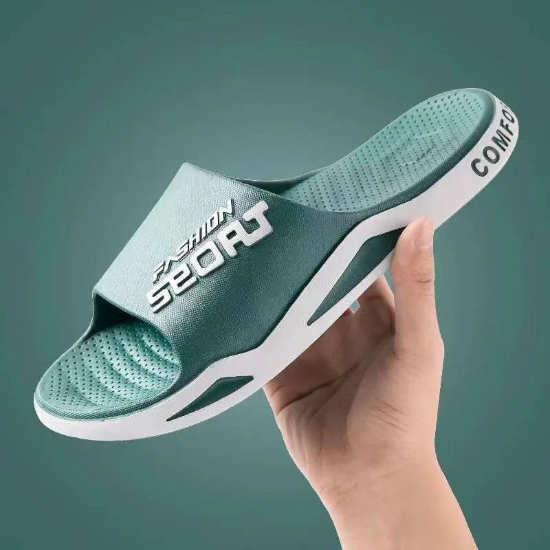 Slippers For Men Worn Externally Summer Trendy Flip Flops Bathroom Non-skid Indoor And Home Sandals For Men Women Couple Shoes